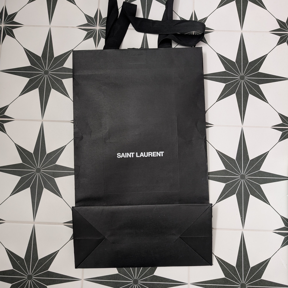 Saint Laurent Black Gift Box With Dust Bag And Branded Shopping Bag - Picture 2 of 16